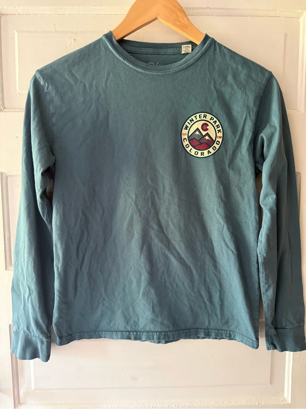 Kids Long-Sleeve Winter Park Colorado Graphic Tee - Blue